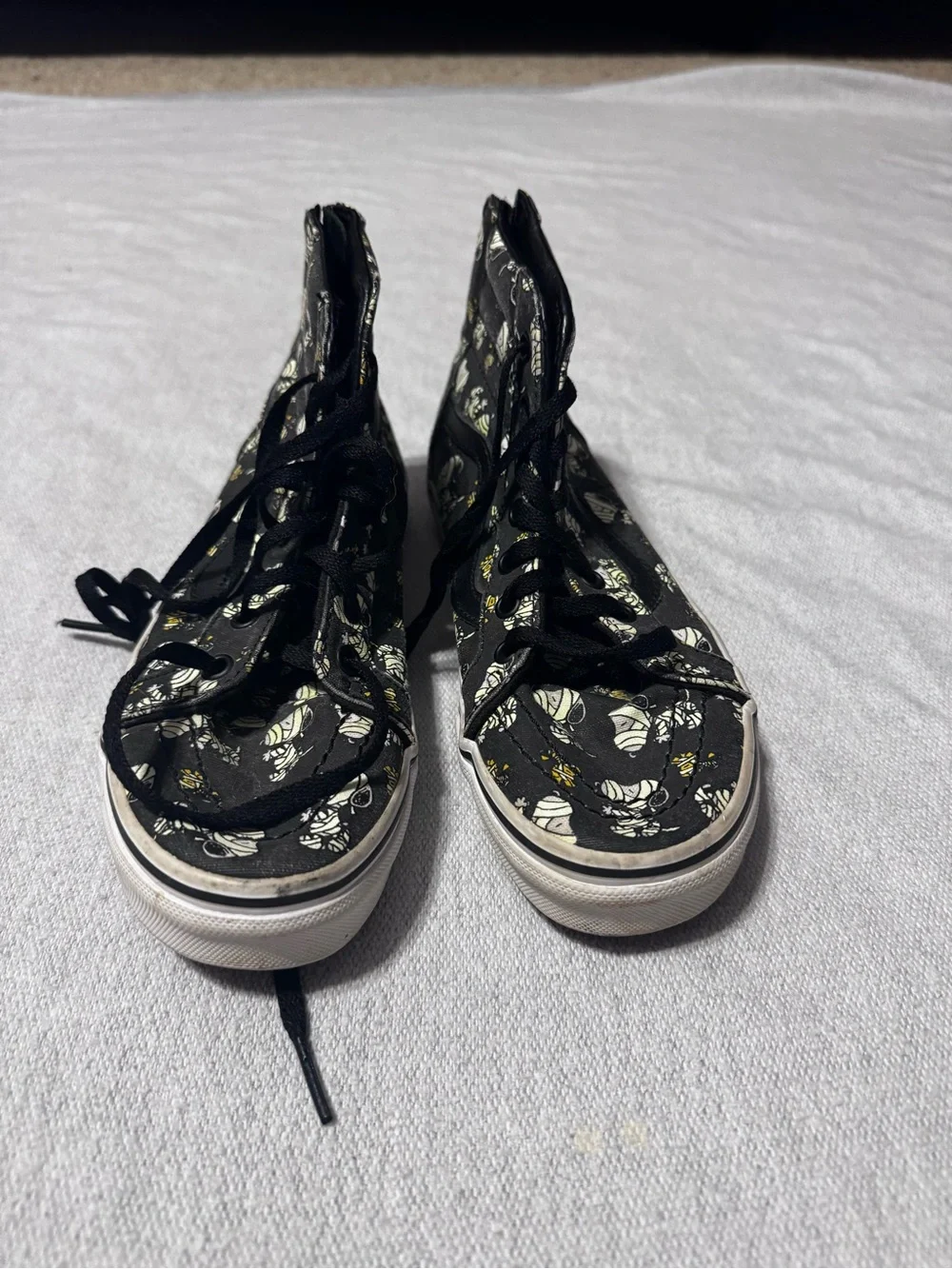 Vans Black Peanuts Branded High-Top Sneakers